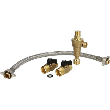 Set raccord de remplissage 1/2’’ complet avec 2 robinets d'arrêt