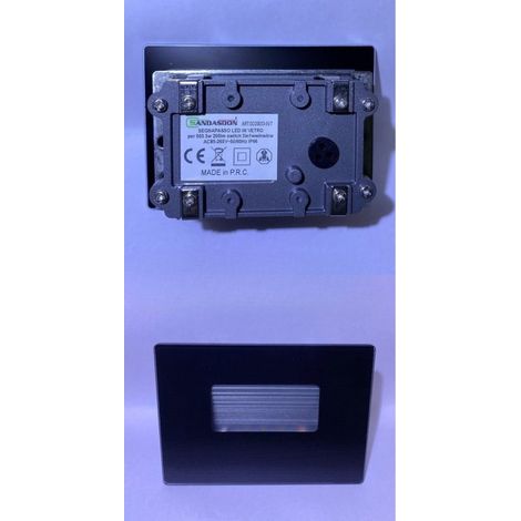 5w Ip66 Plafonnier à Led Encastré Avec Verre Noir Transparent Lumière Réglable