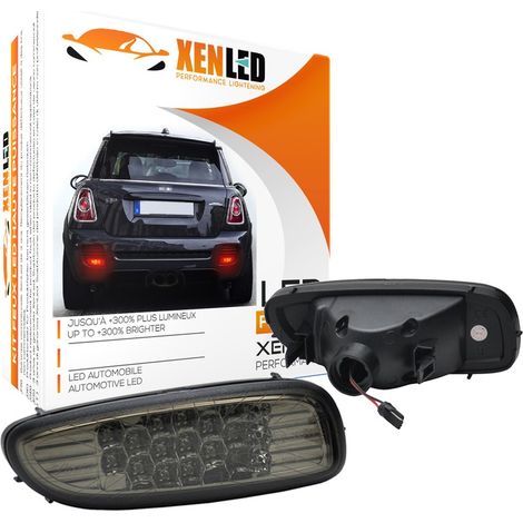 2x Anti-brouillard LED arrière Union Jack Fumés - Mini Cooper JCW R56 Hatchback, R57 Convertible, R58 Coupe, R59 Roadster (1/5)