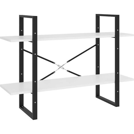 Maison Exclusive - Estantería de 2 niveles madera contrachapada b (1/5)