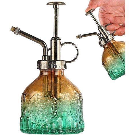 Vintage Pflanzensprüher aus Glas Pflanzensprüher Zimmerpflanzensprüher Wassersprüher Sprüher Elegante, tragbare Sprühflasche für Zimmerpflanzen 2 (1/5)