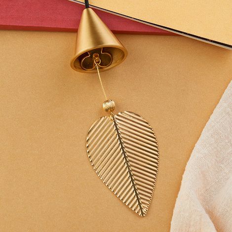 Cloche en cuivre pur, carillon décoratif pour maison et jardin, ornement suspendu élégant (1/5)