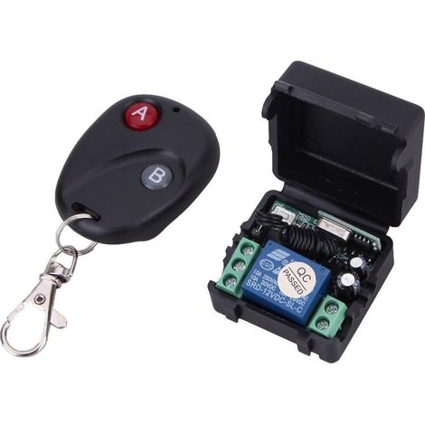 UEB Dc 12 V Relais 2 Ch 433 Mhz Sans Fil Rf Remote Control Commutateur Émetteur + Récepteur (1/5)