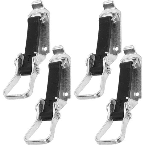 4 supports de pelle, verrouillage à tension de 80 mm avec élastique, support de balai, support de pelle pour barres de toit, support de hache, roulement de verrouillage pour remorques (1/5)