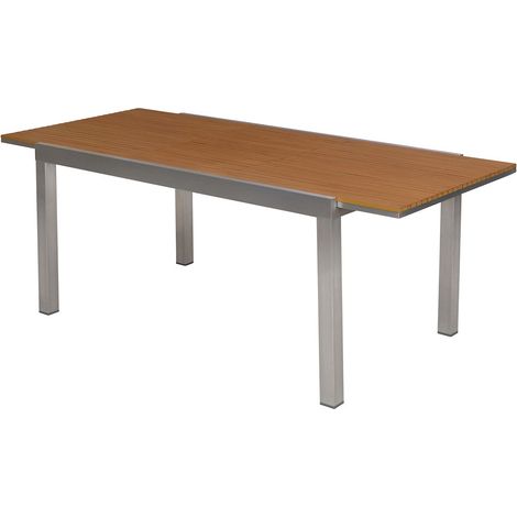 Ausziehtisch 150 (200) x 90 cm pulverbeschichtetes Alu