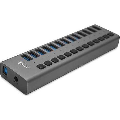 i-tec U3CHARGEHUB13 hub USB 13 puertos gris (1/4)