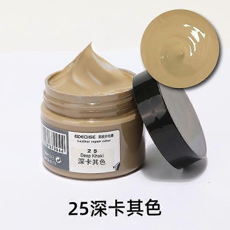 Teinture pour cuir sacs en cuir canapés réparation de la couleur des tiges de chaussures - Kaki foncé 25