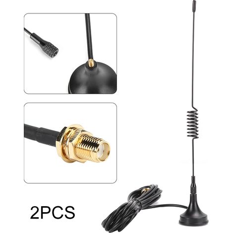 2-teiliger magnetischer Kfz-Antennen-Signalverstärker für Walkie-Talkies BaoFeng UV-5R 8W