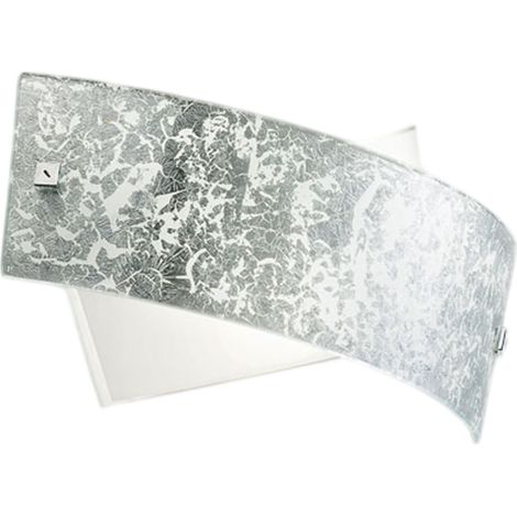 Camilla - Lampada da parete argento 2XE14 max 2X28W IP20 - Applique led da muro design moderno 34x20cm (1/3)