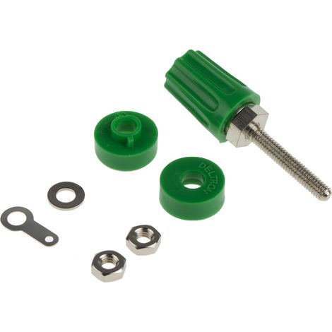 Borne de raccordement 4 mm RS PRO Vert Femelle 16A 50V c.c.