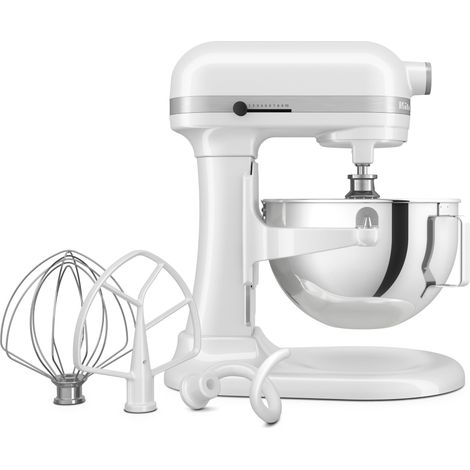 KitchenAid HEAVY DUTY - PLANÉTAIRE AVEC BOL LEVABLE DE 5,2 L - BLANC 5KSM55SXXEWH (1/3)