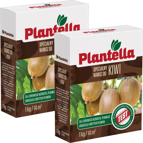PLANTELLA Fertilizzante minerale per kiwi, mandorle, melograni, cachi, granuli 1 kg x 2 (1/5)