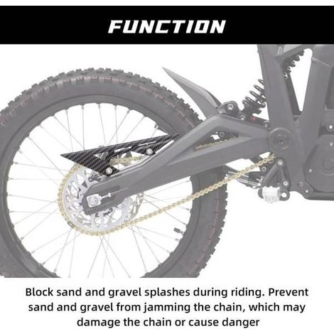 High-quality PP material chain guard and cover modification parts for X3/MX3/MX4 motorcycles (1/5)