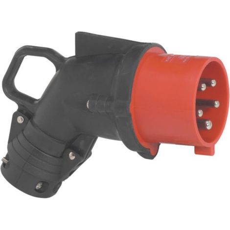 Fiche mobile coudée Hypra IP44 32A - 380V à 415V - 3P+N+T - caoutchouc - LEGRAND