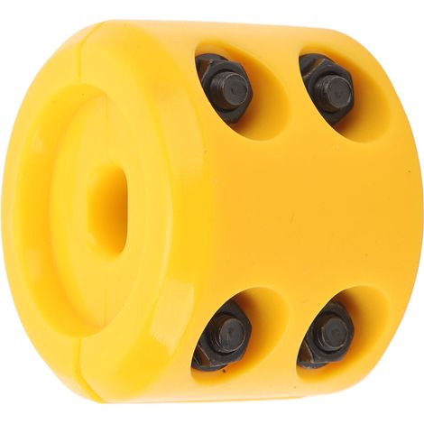 Crochet de câble de treuil avec butée en caoutchouc, amortisseur de ligne, clé hexagonale incluse, pour ATV UTV SUV ORV camions, jaune. (1/5)