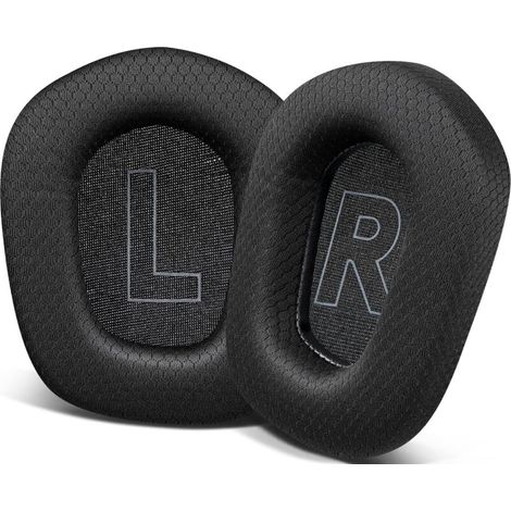Paquete de 1 almohadilla de espuma para auriculares inalámbricos Logitech G733 Lightspeed para juegos, con tejido de malla duradero y espuma aislante de ruido cómoda (negro) (1/5)