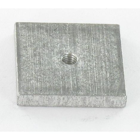 Ecrou carré M4 24X24X4 Aluminium-1 pièce
