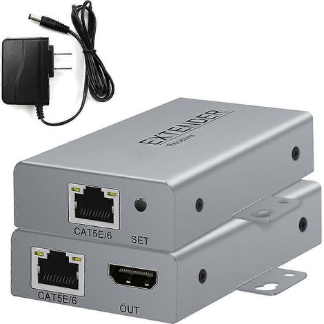 Émetteur d'extension RJ45 compatible HDMI 4K 50 m PoE Cat6/5e-US- (1/4)