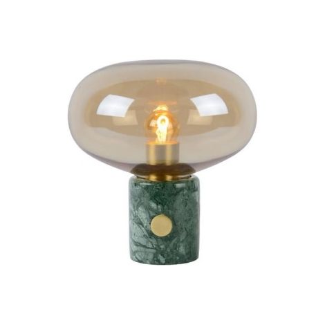 Lampada da tavolo Lucide Charlize marmo verde E27 40W