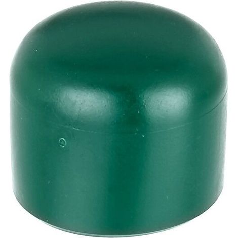 Capuchons de poteau ronds en PVC vert 48 mm – Finition esthétique pour poteaux métalliques – Installation facile –