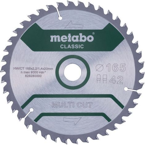 Lama circolare multi cut classic D165x2,2/1,4xforo 20mm Z.42 FZ/TZ 5 gradi
