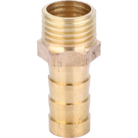 5 Stück G1/4 Außengewinde-Schlauchverbinder aus Messing für Gas- und Flüssigkeitsleitungen, 10 mm (1/5)