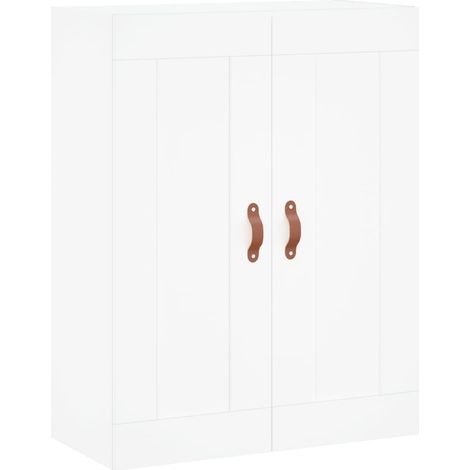 Armoire murale blanc 69,5x34x90 cm bois d'ingénierie