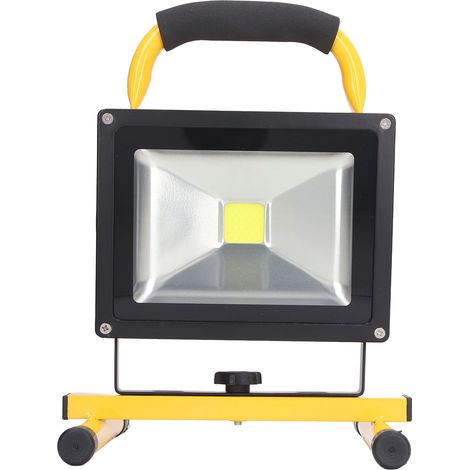Projecteur LED 20W Rechargeable, Éclairage de Secours Portable pour Chantier, Lampe de Recherche Étanche, Projecteur à Main avec Batterie Intégrée, AC100-240V, Modèle GY-RFL-20W, Norme US (1/5)
