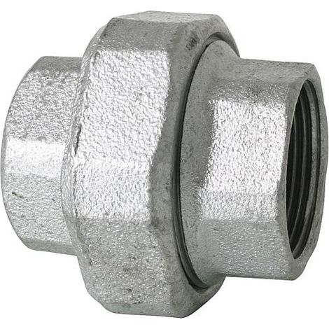 Raccord vissé Hermann Schmidt Temperguss DN 40, joint conique 2000 2000 /2", filetage intérieur, zingué (1/3)