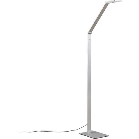 LED-golvlampa "Resi" aus aluminium / grå / zink für arbetsrum / kontor von Lucande