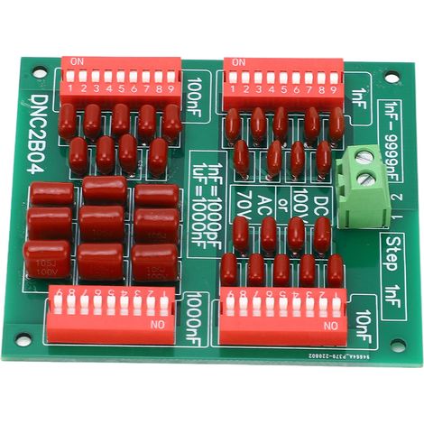 Module condensateur réglable décade 4 chiffres pas 1nF condensateur film polypropylène 100V CC 70V CA DNC2B04 (1/5)