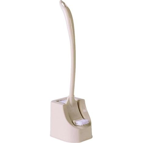 Brosse de Toilette à Long Manche avec Poils Doux, Support Stable Mural, Ensemble Brosse et Support pour Nettoyage des Cuvettes WC, Accessoire Salle de Bain