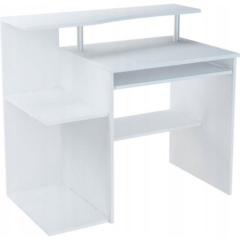 Computertisch B1 WEISS 100cm Schrank