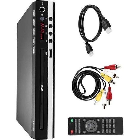 Moderner DVD-Player für Fernseher: Klare Bildqualität und tragbar für kleine Räume
