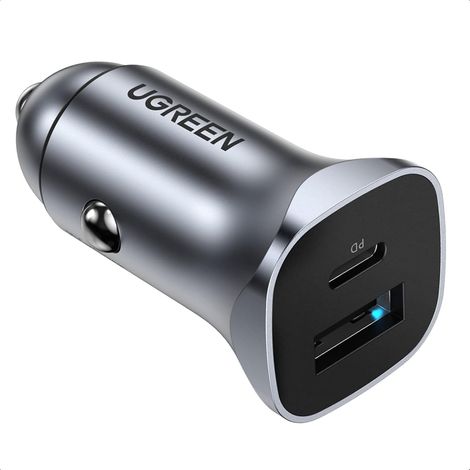 Chargeur Voiture USB C PD QC 3.0 Rapide Chargeur Allume Cigare USB C Compatible avec iPhone 13 Pro Max 12 Pro SE 2022, iPad Pro, Galaxy S22 Plus S21 Ultra S20 FE A53, Redmi, GPS (1/5)