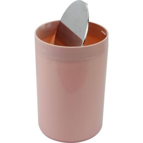 Trade Shop - Cubo De Basura Cubo De Basura Rosa Accesorio De Baño Tapa Basculante 79873 - (1/2)