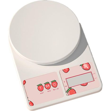 Hochpräzise digitale Waage mit Tara-Funktion, die in Gramm und Unzen messen kann (weiß, 10 kg).