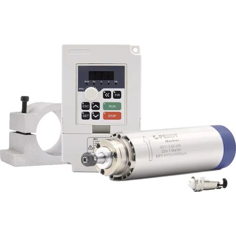 Motor de husillo, refrigerado por aire, compatible con aplicaciones de fresado, 220 V. (1/5)