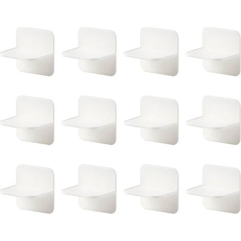 Anclajes autoadhesivos multiusos antivuelco de 12 piezas, base estabilizadora duradera para muebles, armarios y vallas para mascotas. (1/5)
