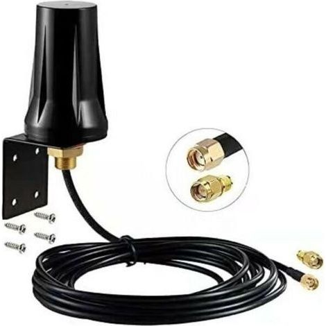 Antenne 4G LTE Exterieur SMA Mâle Mimo 5dBi Omnidirectionnelle Externe Étanche pour 4G LTE Mobile Routeur Passerelle Modem Cellulaire Caméra de Sentier (1/5)
