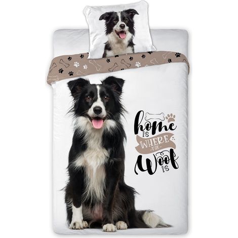Jugendbettwäsche 160x200 Border Collie Schäferhund antiallergisch
