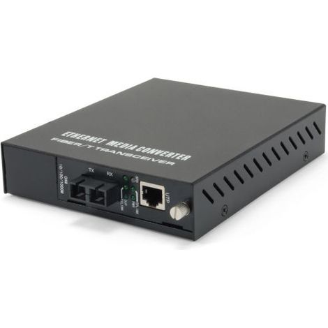 Conversor de medios Gigabit Ethernet (SC monomodo) 20Km 1300nm -1000Base LX