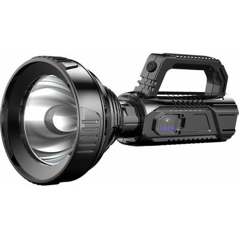 Luz LED de iluminación multifunción para exteriores, linterna recargable USB de largo alcance HB788, batería incorporada de gran capacidad + pantalla de energía + carga USBGrou (1/5)