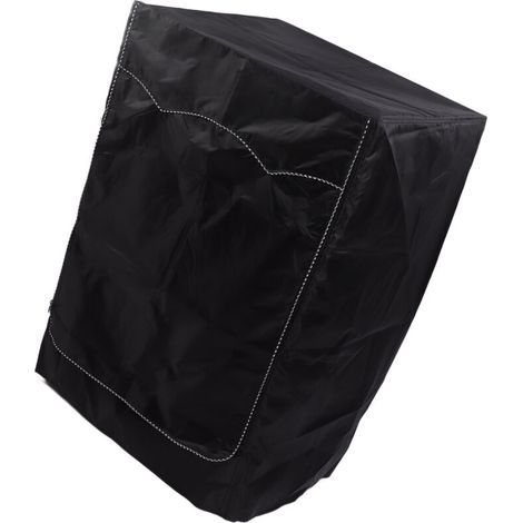 Housse de machine à laver, laveuse et sécheuse, convient à la plupart des chargements frontaux, imperméable, anti-poussière, protection contre les intempéries, noir 63x68x100cm / 24.8x26.8x39.4 (1/5)