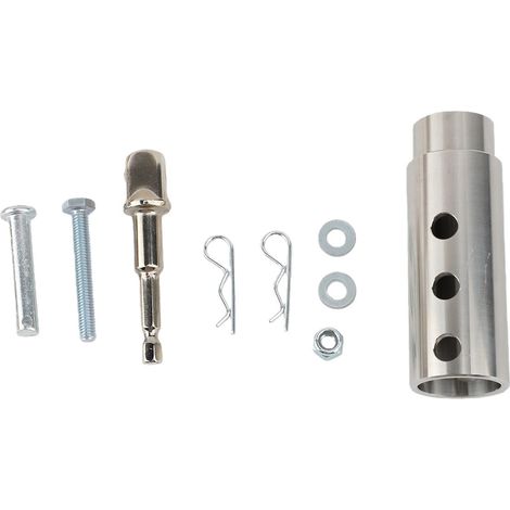 Adaptateur perceuse cric remorque, kit sans fil inox robuste prise pilote 1/2" (1/5)