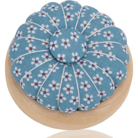 CCYKXA 7.2cm Wooden Base Pin Cushions, Cute Pin Cushions, Sewing Needle Cushion Holder for Sewing Needle Holder or Projects