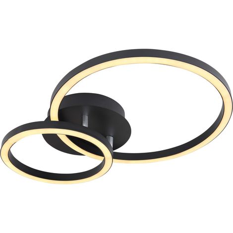 Globo - plafón - Reggy - negro - metal - LED - 67238-18B (1/5)