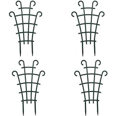 lot de 4 Tuteur pour plantes en pot, petit tuteur empilable pour plantes grimpantes d'intérieur et d'extérieur (lierre, hoya, plantes d'intérieur) (1/5)