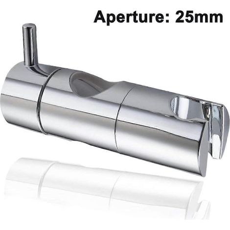 LYERCW - Support de douchette universel 25 mm, support de douchette réglable, support de douchette rotatif à 360°, support de douchette pour glissière (1)