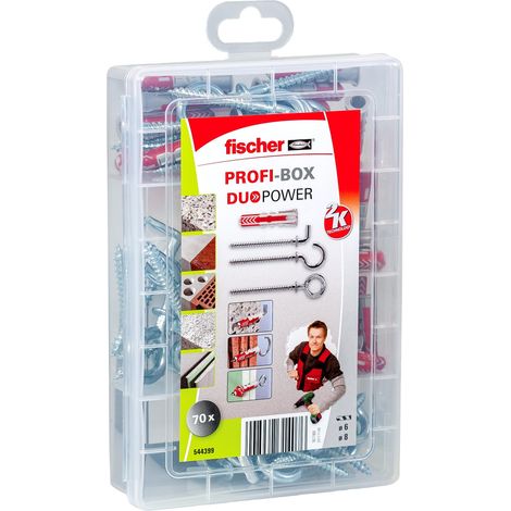 Cheville tous matériaux DuoPower + crochets/Assortiment de 70 pièces (1/5)